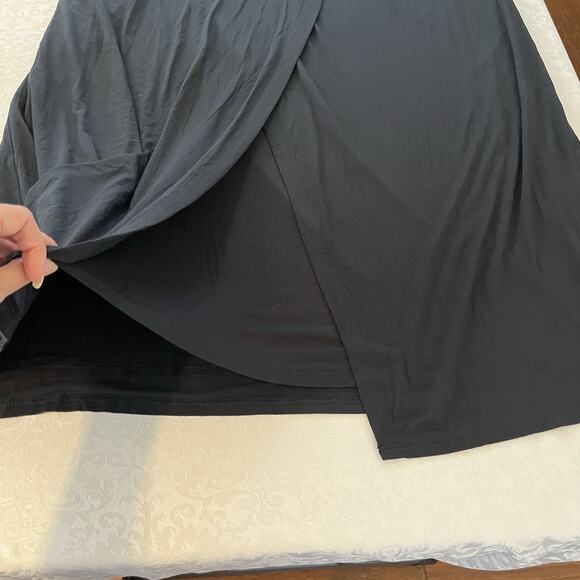 J Jill Wearever Collection Layered Maxi Dress Womens 3X Black Sleeveless Stretch - Picture 7 of 13